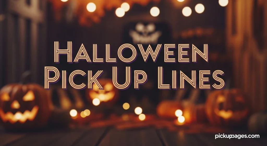 Halloween Pick Up Lines