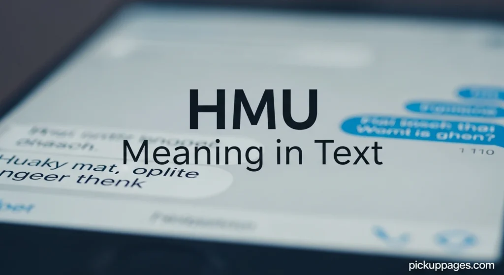 HMU Meaning in Text