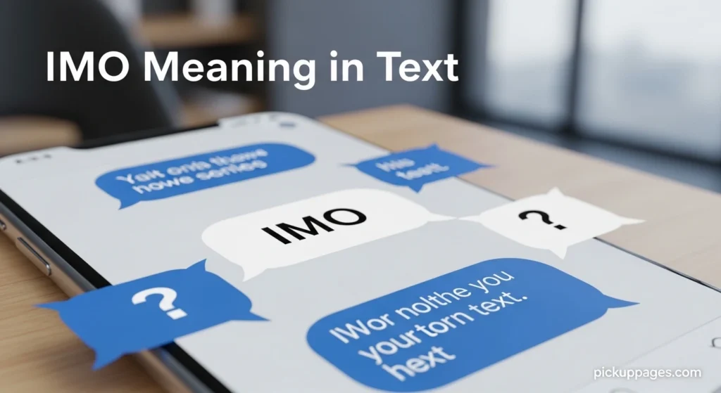 IMO Meaning in Text