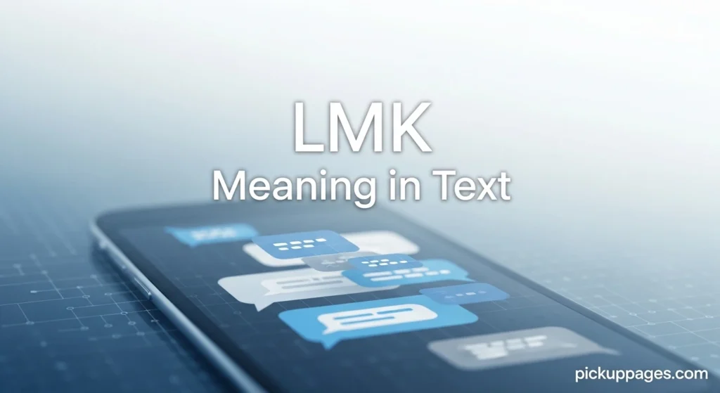LMK Meaning in Text