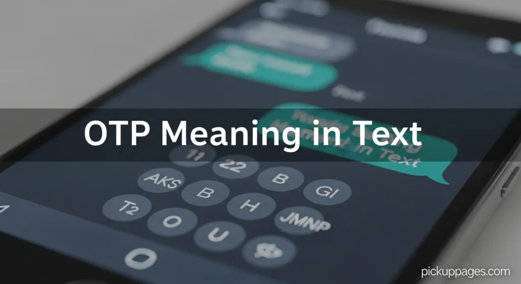 OTP Meaning in Text