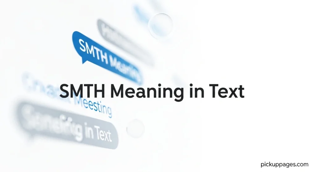 SMTH Meaning in Text
