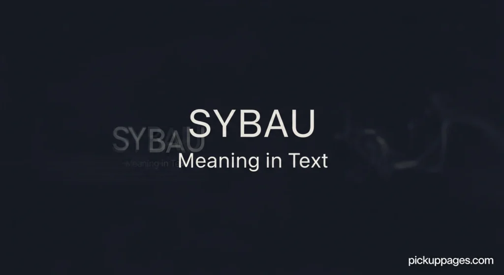 SYBAU Meaning in Text