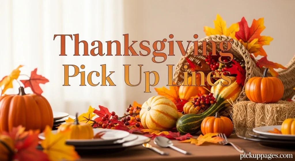 Thanksgiving Pick Up Lines