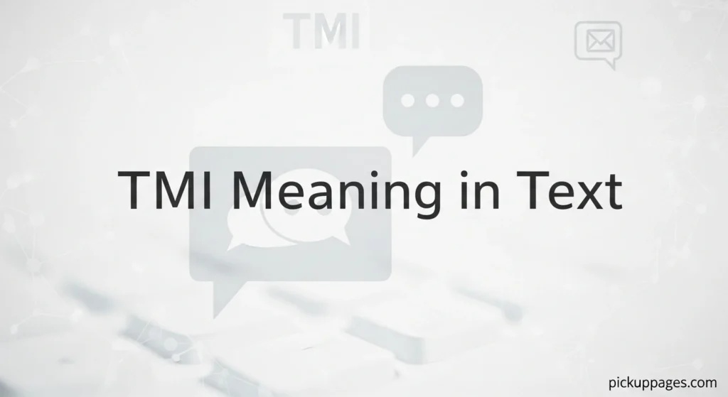 TMI Meaning in Text