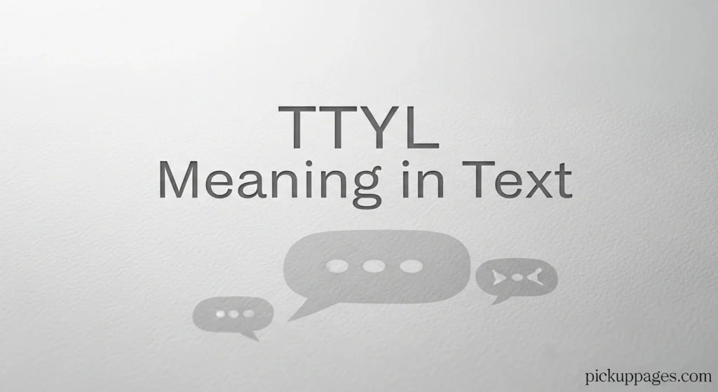 TTYL Meaning in Text