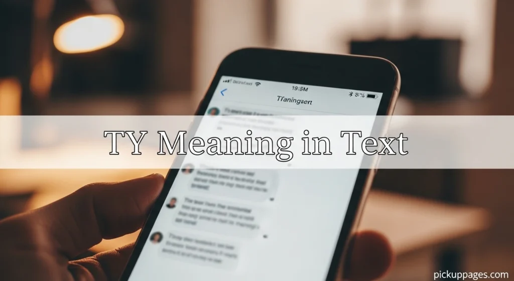 TY Meaning in Text