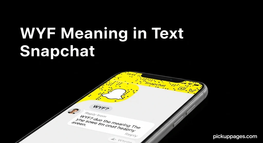 WYF Meaning in Text Snapchat