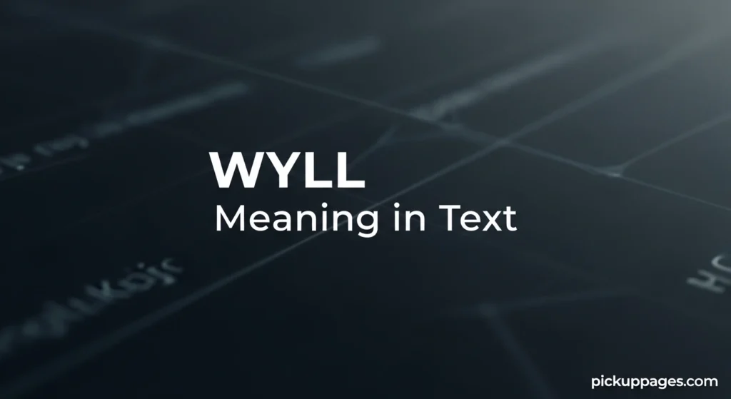WYLL Meaning in Text